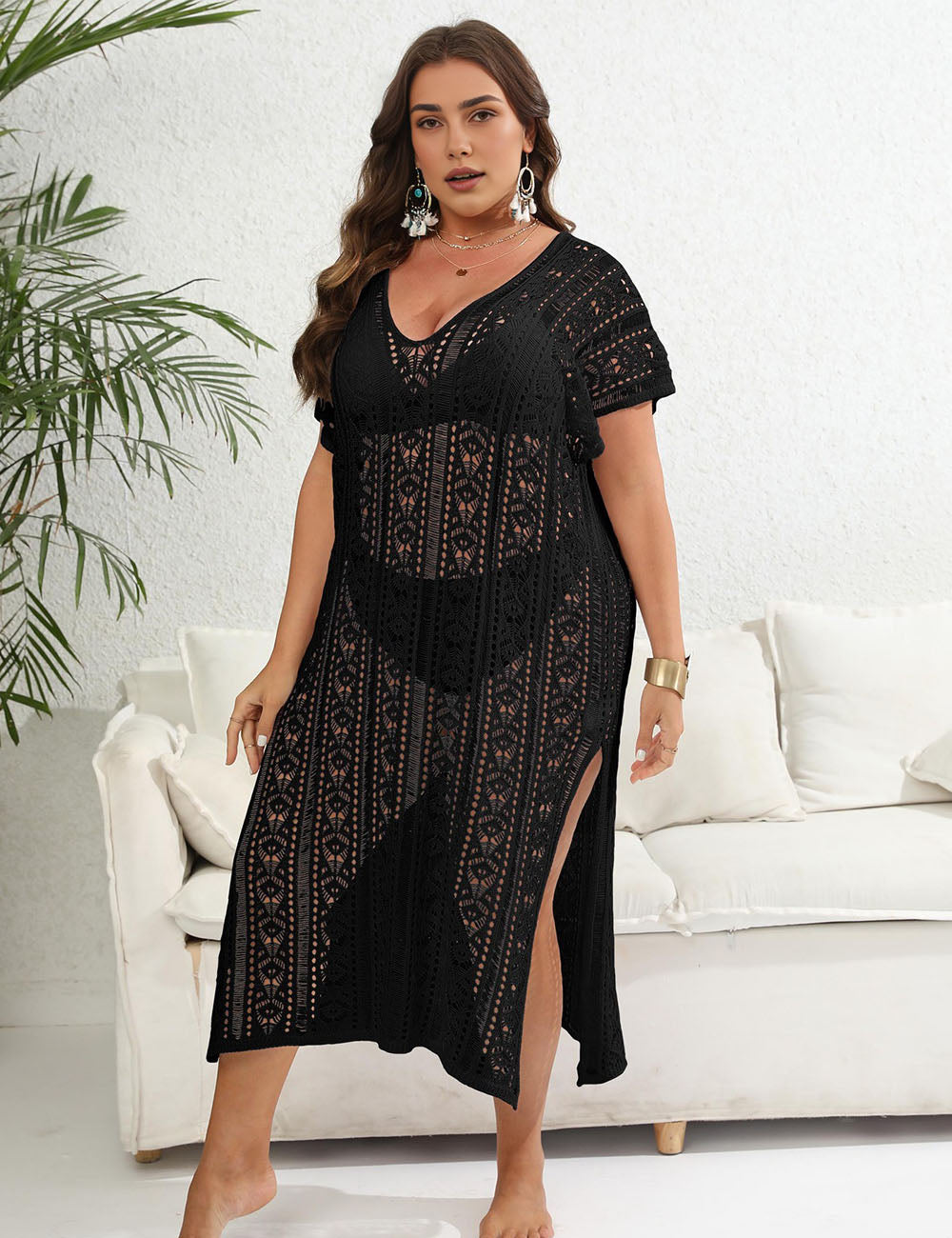 Women_Plus_Size_Hollow_Deep_V_Neck_Cover_Up_4