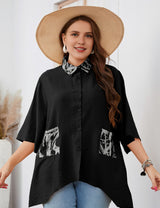 Women_Plus_Size_Irregular_Mid-Length_Sleeve_Shirt_PRUSES_5