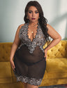 Women Plus Size Lace Babydoll Nightwear