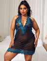 Women Plus Size Lace Babydoll Nightwear
