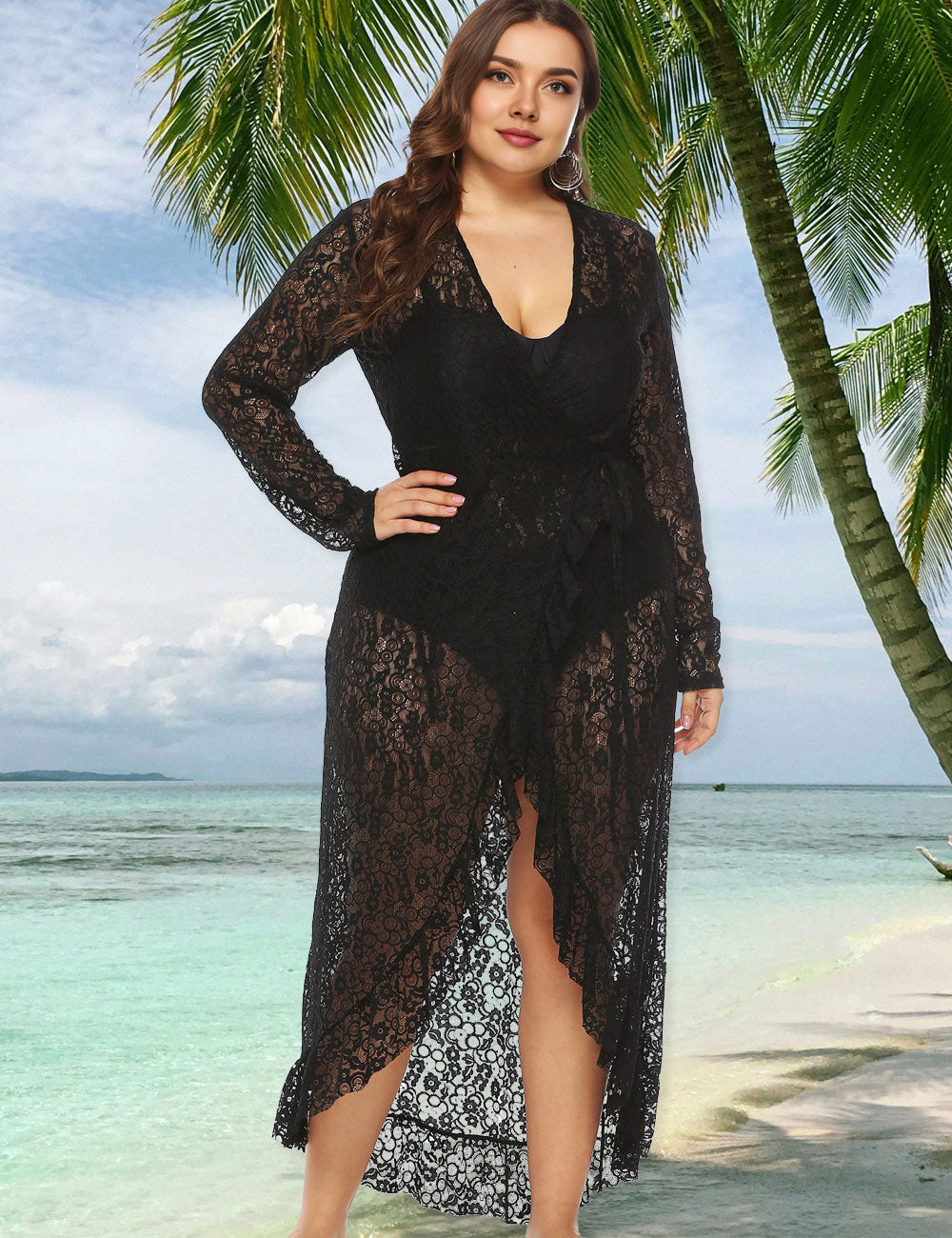 Women_Plus_Size_Lace_Beach_Dress_Cover_Up_4