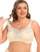 Women Plus Size Lace Desire Wireless Bra | PRUSES