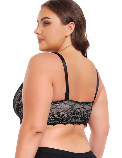 Women Plus Size Lace Front-Closure Bra | PRUSES-1