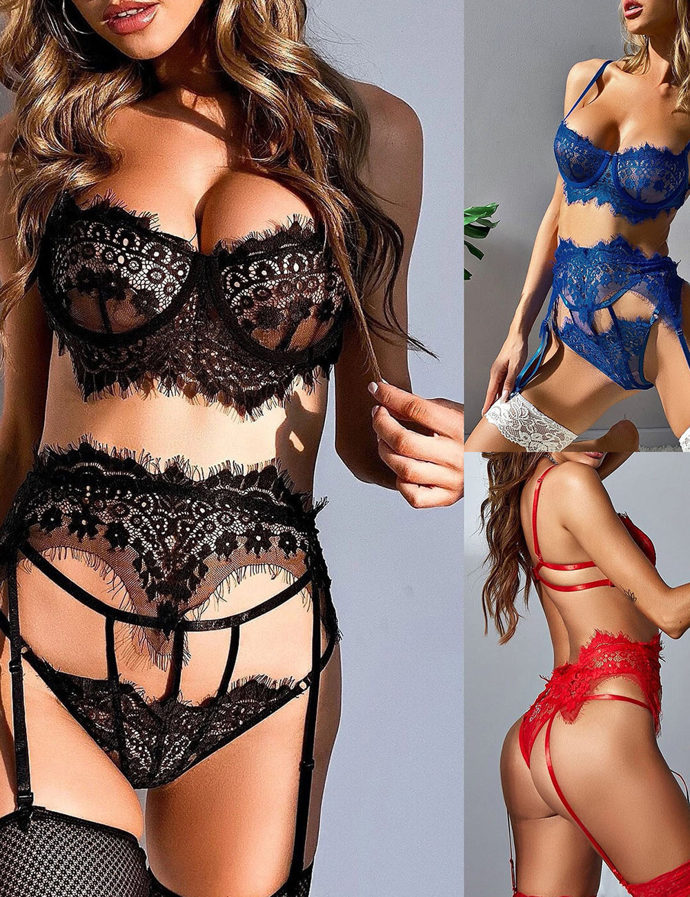 Women Plus Size Lace Garter Belts-4