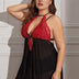 Women_Plus_Size_Lace_Halterneck_Colorblock_Lingerie_PRUSES_13