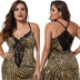 Women Plus Size Lace Modal Sleepwear V-Neck Full Slip Sleep Babydoll-11