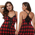 Women Plus Size Lace Modal Sleepwear V-Neck Full Slip Sleep Babydoll-2