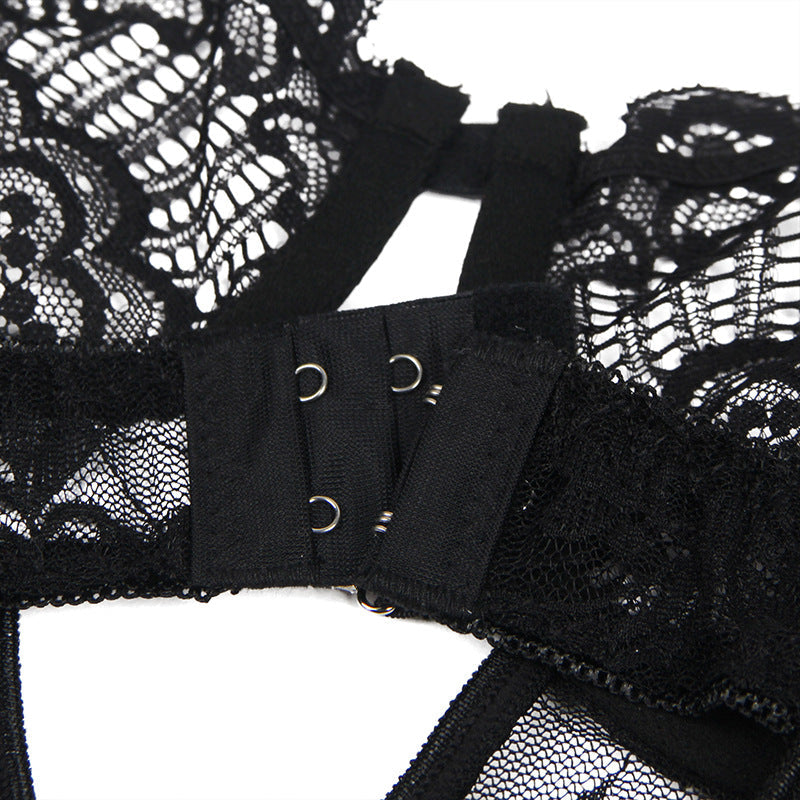 Women Plus Size Lace Underwire Adjustable Strap Babydoll-7