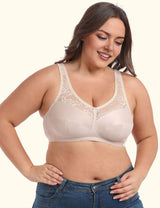Women Plus Size Lace Wide Strap Bra | PRUSES