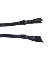 Women Plus Size Leather Lace Panty Garter Belts-8