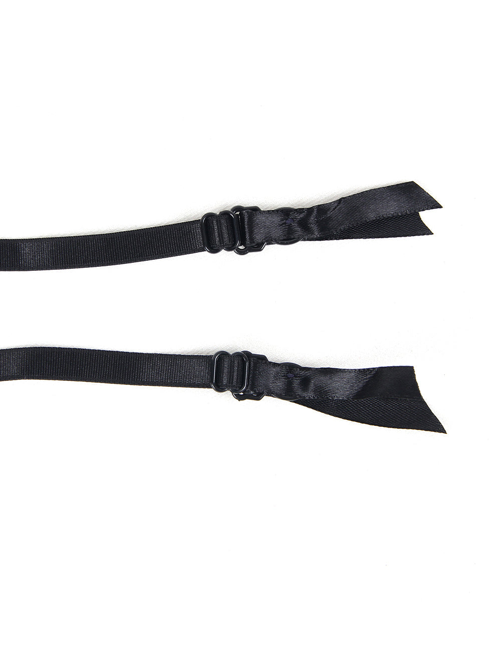 Women Plus Size Leather Lace Panty Garter Belts-8