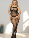 Women Plus Size Leopard Patterned Bodystocking258