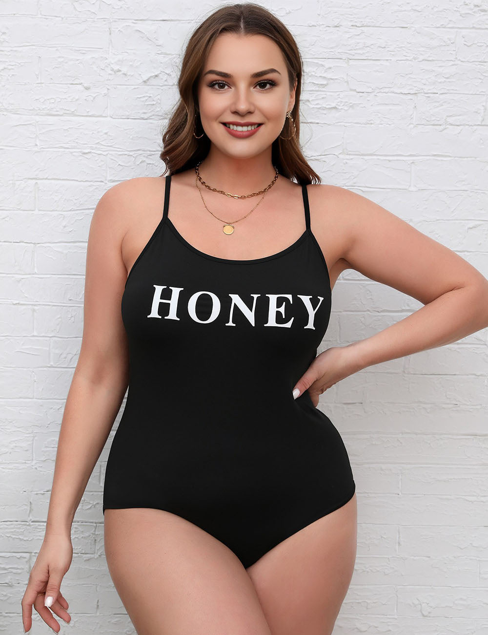 Women_Plus_Size_Lettering_Print_Bodysuit_PRUSES_2