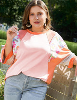Women_Plus_Size_Loose_Colorblock_Short-Sleeved_T-Shirt_PRUSES_3