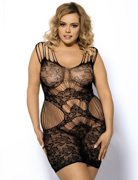 Women_Plus_Size_Magic_Lace_Strap_Chemise_Bodystocking_PRUSES_1
