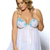 Women Plus Size Mesh Embroidery Babydoll-13