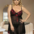 Women Plus Size Mesh Embroidery Babydoll2