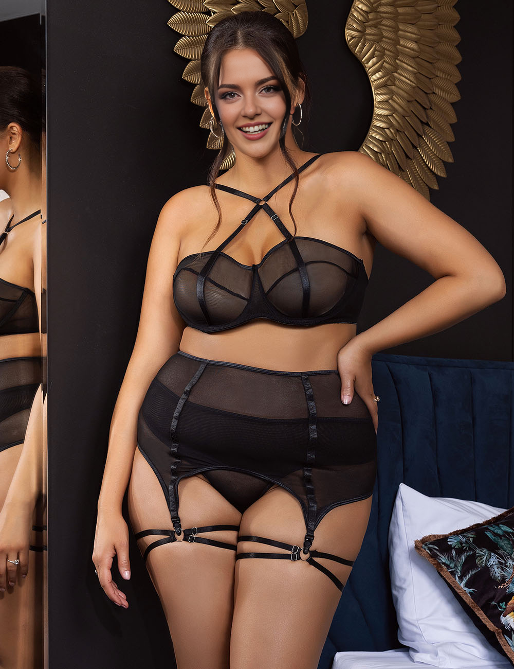 Women_Plus_Size_Mesh_Underwire_Garter_Lingerie_Set_20
