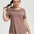 Women_Plus_Size_Mesh_Yoga_Shirt_Breathable_Slim_Sports_Tops_PRUSES_3