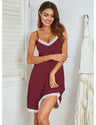 Women Plus Size Modal Suspender Babydoll-3