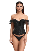 Women Plus Size Off-Shoulder Lace Bodysuit