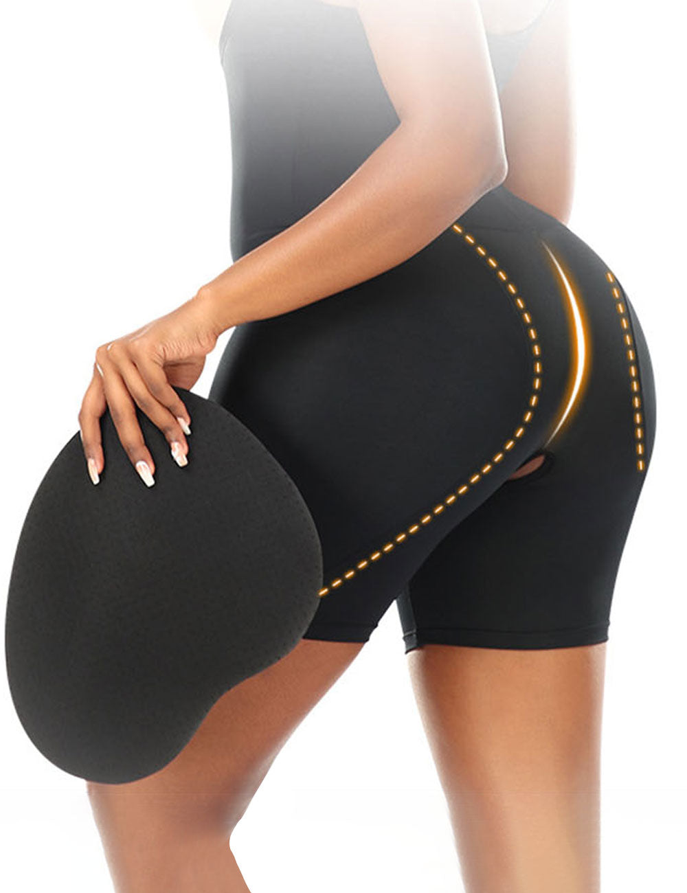 Women Plus Size Open Bust Black Shapewear