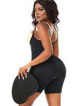 Women Plus Size Open Bust Black Shapewear