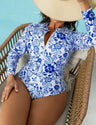 Women_Plus_Size_Porcelain_Retro_Print_Zip-Up_Swimsuit_3