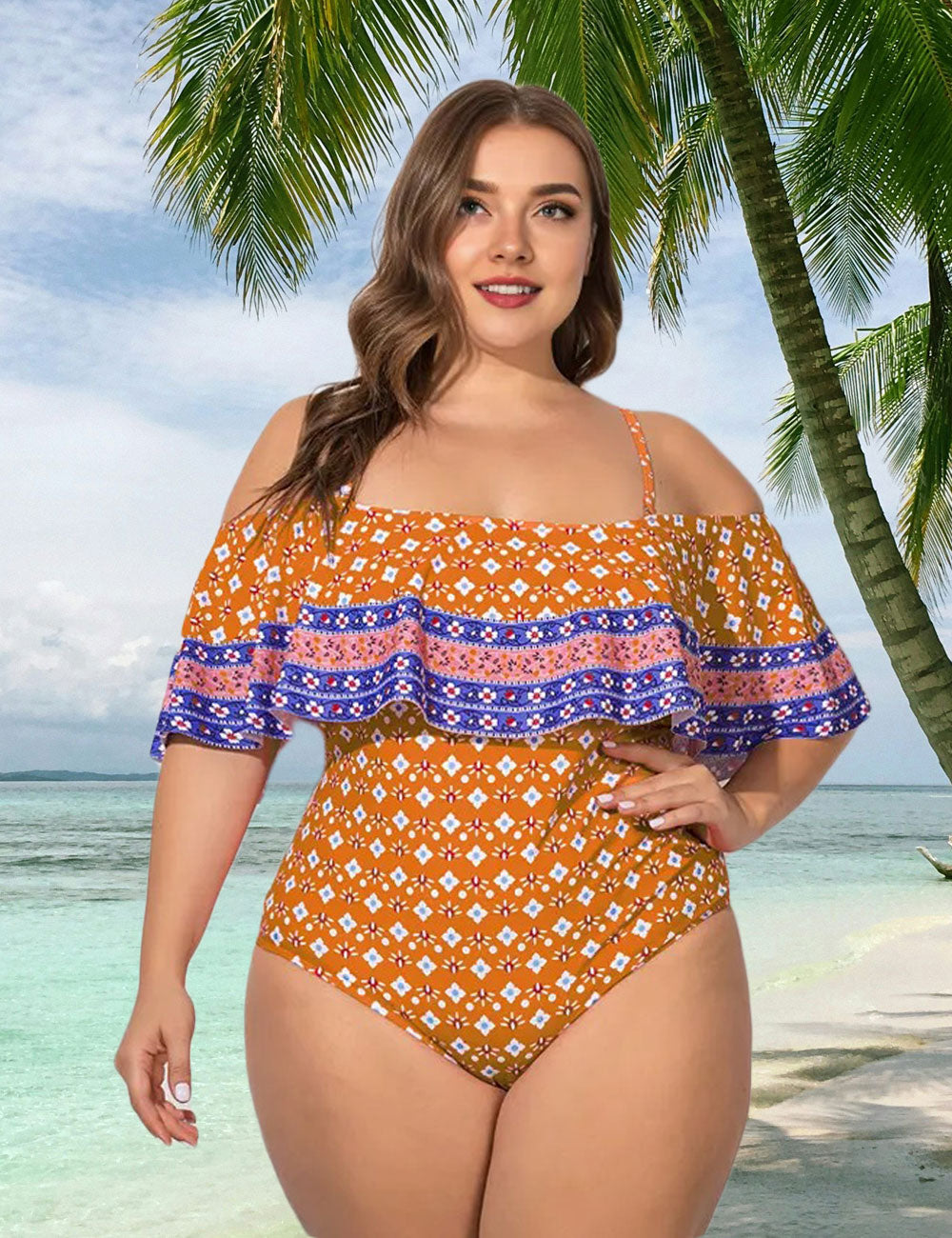 Women_Plus_Size_Print_Off_Shoulder_One_Piece_Swimsuit_14
