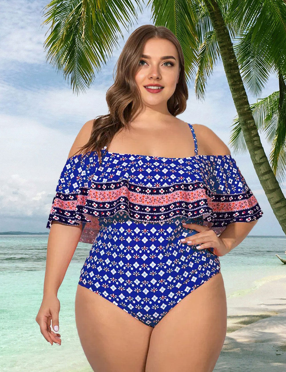 Women_Plus_Size_Print_Off_Shoulder_One_Piece_Swimsuit_8