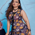 Women Plus Size Pumpkin Print Halloween Babydoll Lingerie