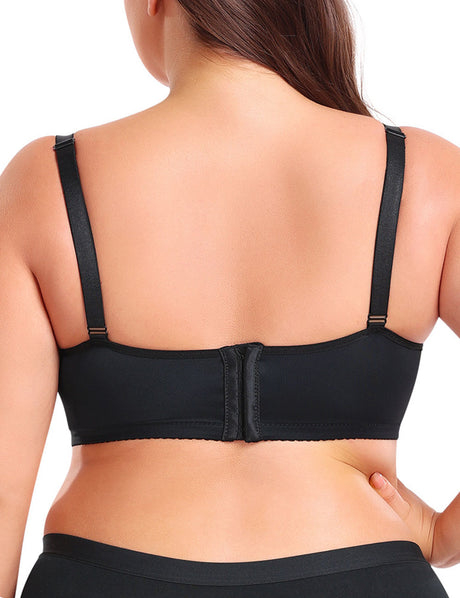 Women Plus Size Push-Up Underwire Adjustable Lace Bra | PRUSES-1