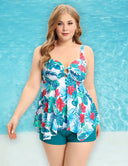 Women Plus Size Push Up Padded Bra Swimsuit-6