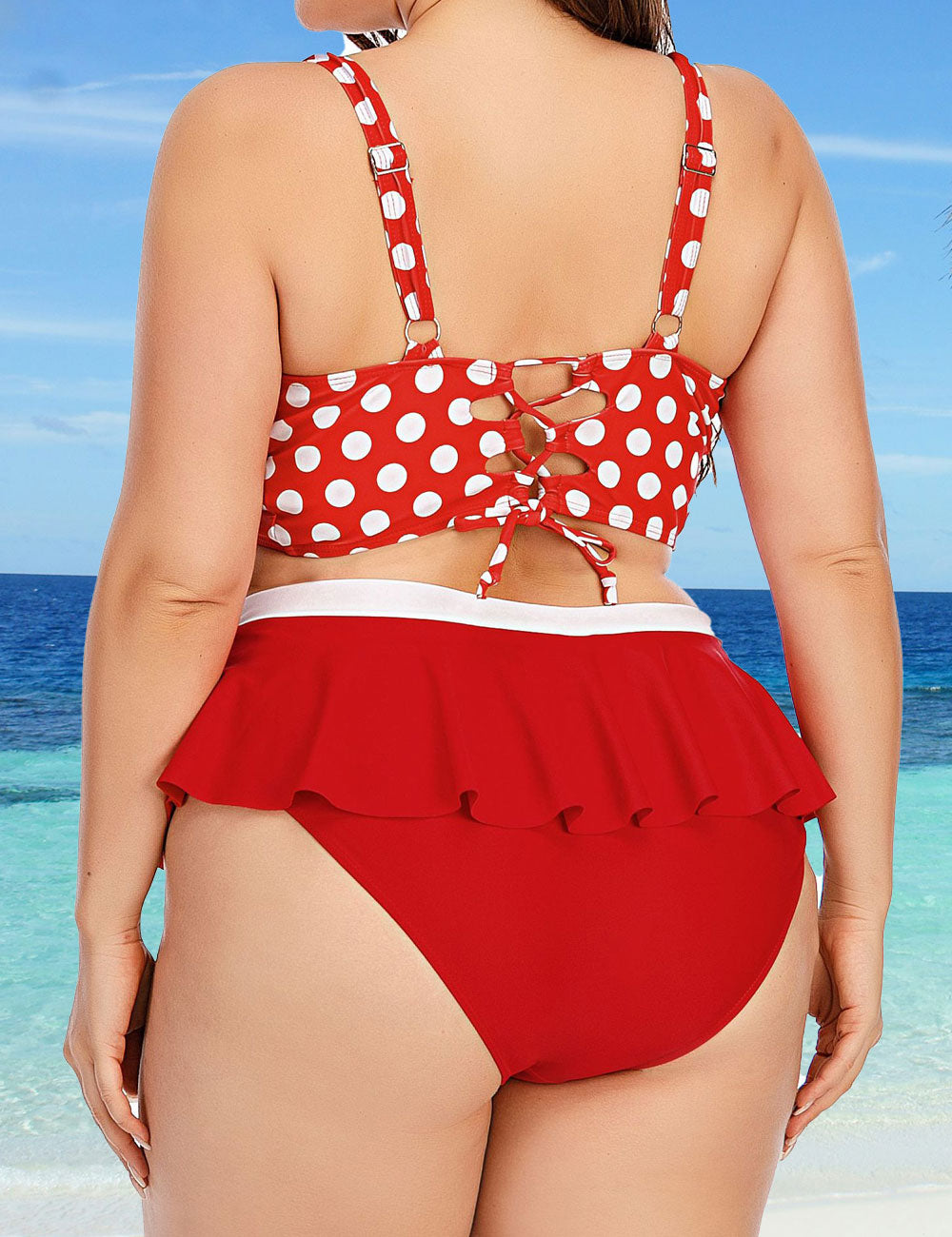 Women_Plus_Size_Push_Up_Top_High_Waisted_Bottom_Ruffle_Hem_Bikini_2