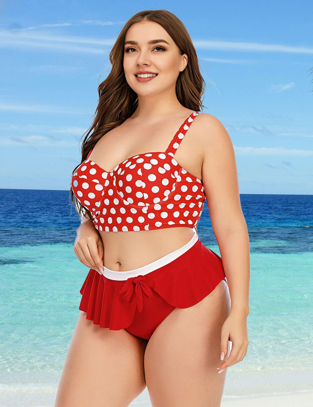 Women_Plus_Size_Push_Up_Top_High_Waisted_Bottom_Ruffle_Hem_Bikini_5