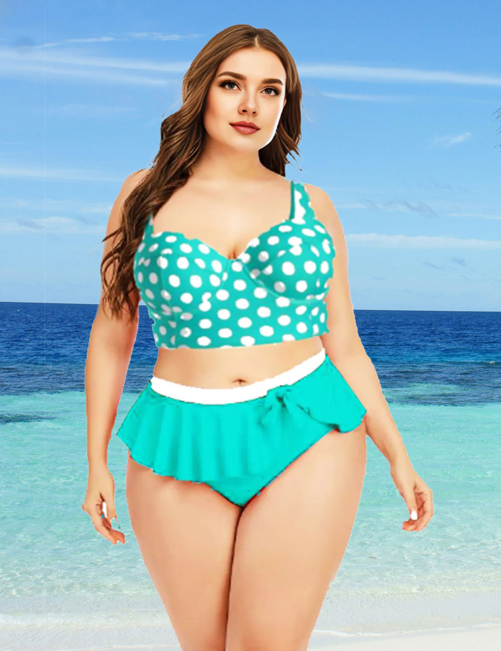 Women_Plus_Size_Push_Up_Top_High_Waisted_Bottom_Ruffle_Hem_Bikini_6