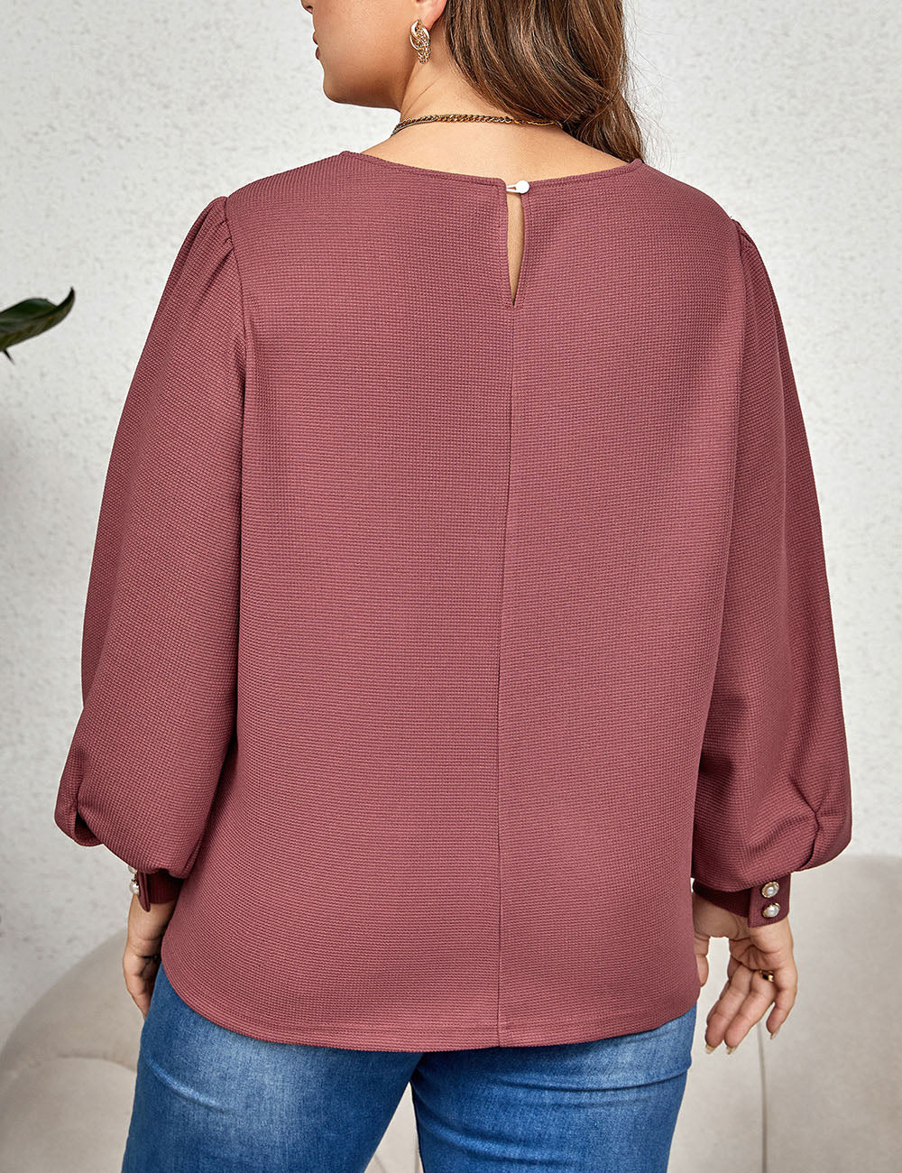 Women_Plus_Size_Round_Neck_Puff_Sleeve_Top_PRUSES_10
