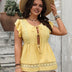 Women_Plus_Size_Ruffle_Sleeve_Crew_Neck_Tie_Front_Blouse_PRUSES_2