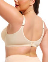 Women Plus Size Seamless Gathered Underwire Bra | PRUSES-1