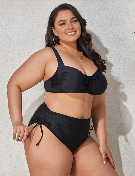 Women Plus Size Sexy Bikini Bra Thickened No Steel Rim Two-Piece Swimsuit-7