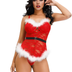 Women Plus Size Sexy Christmas Lingerie Plush Babydoll 2