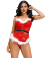 Women Plus Size Sexy Christmas Lingerie Plush Babydoll 2