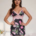 Women Plus Size Sexy Floral Sheer Lace Babydoll-1