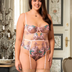 Women Plus Size Sexy Lace Suspenders Bodysuit