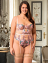 Women Plus Size Sexy Lace Suspenders Bodysuit