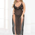 Women Plus Size Sexy Lace Thin Babydoll