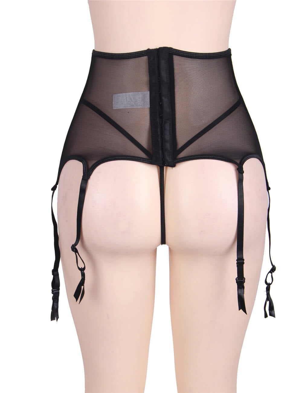 Women Plus Size Sexy Lingerie Panty Lace Floral Lingerie Set Garter Belts-3