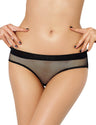 Women Plus Size Sexy Netted Open Back Hipster Panty