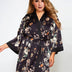 Women Plus Size Sexy Silk Lady Nighty Dress Long Sleeves