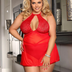 Women Plus Size Sheer Mesh See Through Sexy Babydoll-3